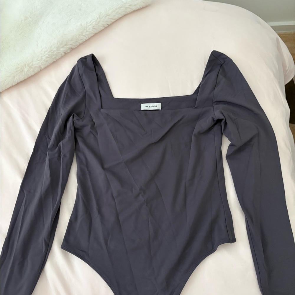Aritzia Babaton Gray Bodysuit